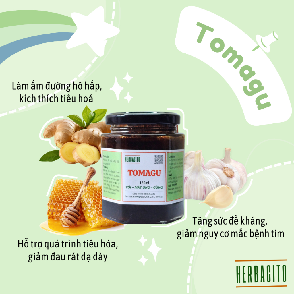 Tomagu (Tỏi-mật-gừng) Herbacito