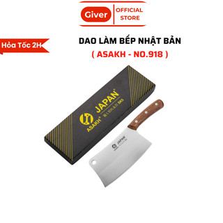 Dao chặt nhật bản, dao chặt xương, chặt thịt japan, dao nhà bếp asakh japan loại cao cấp có hộp