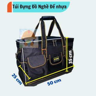 TÚI ĐỰNG ĐỒ NGHỀ ĐẾ NHỰA. TÚI ĐỰNG ĐỒ NGHỀ CAO CẤP, VẢI CHỐNG NƯỚC ĐỘ BỀN CAO, NHIỀU NGĂN ĐỂ ĐỒ.