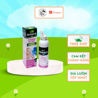 Humer 150 humer nose hygiene-bình xịt mũi nước muối đẳng trương phun sương giảm viêm mũi, nghẹt mũi, sổ mũi