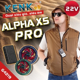 Áo điều hòa KENKO SUN-S G4219 Nhật Bản kiểu dáng gile có mũ chất liệu vải gió cao cấp