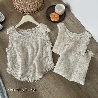 Áo len lưới sát nách sợi mỏng hàng QC