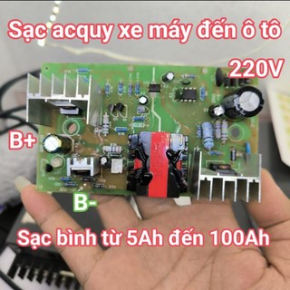 mạch sạc acquy 12v tự động ( sạc acquy 5Ah ~ 100Ah )