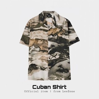 Áo sơ mi Cuban LeeZone form rộng, chất vải lụa thoáng mát không nhăn | Sơ mi Hổ Phách