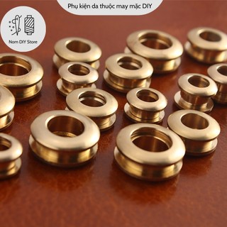 Khoen tròn ore mắt cáo ren vặn chất đồng đúc phụ kiện làm đồ túi xách thủ công handmade diy