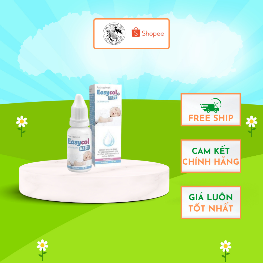 EASYCOL BABY – ENZYM LACTASE DÀNH CHO TRẺ BẤT DUNG NẠP ĐƯỜNG LACTOSE
