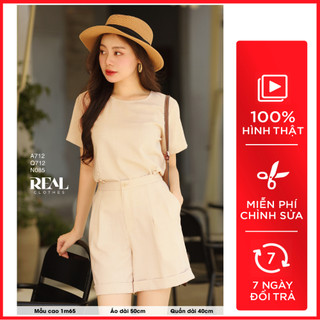 Quần short nữ lưng thun bạc xỉu mới_real