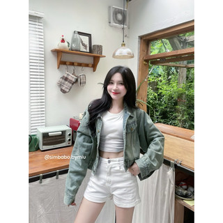 [ẢNH THẬT] Áo denim jacket dáng lửng cao cấp Simbabo
