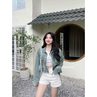 [ẢNH THẬT] Áo denim jacket dáng lửng cao cấp Simbabo