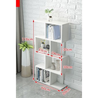 Kệ gỗ đa năng ZicZac, Kệ gỗ trang trí nhiều tầng đặt đất phù hợp mọi vị trí cho ngôi nhà