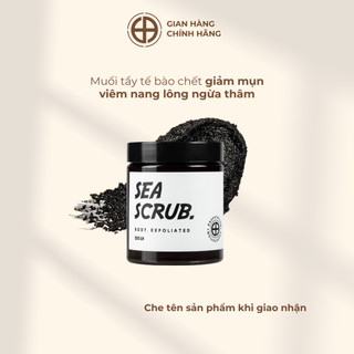 SEA SCRUB - muối than tre làm giảm mụn lưng handmade