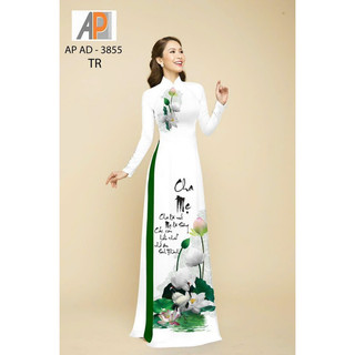 Vải áo dài in hoa sen