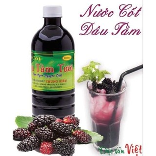 Nước cốt dâu tằm nguyên chất Đà Lạt chai 500ml 1l