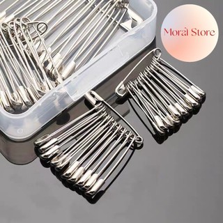 Set 10 kim băng to, nhỏ, kim tây cài áo, ghim băng chất liệu hợp kim cao cấp