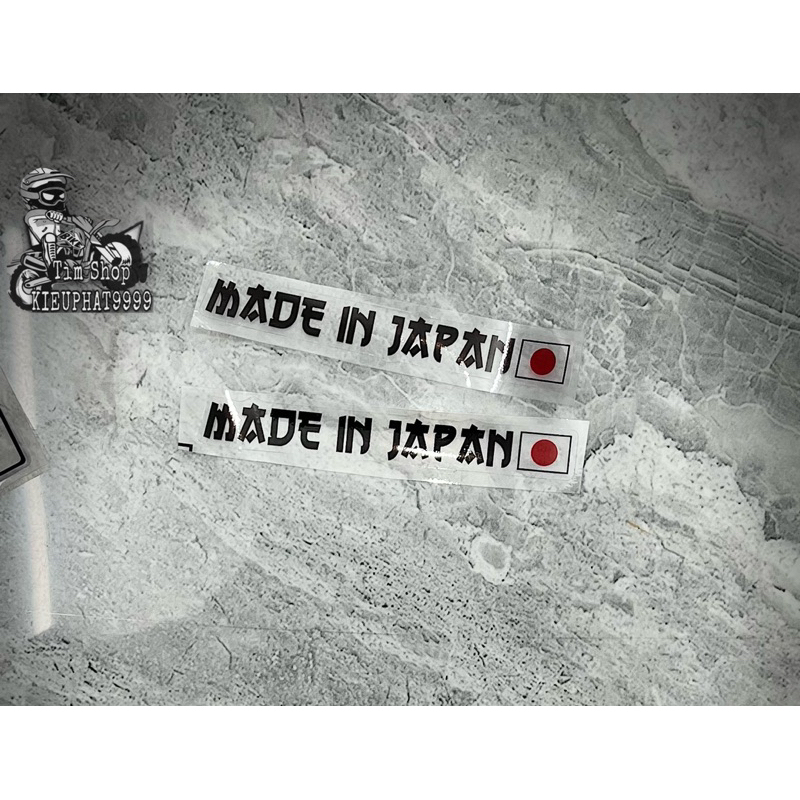 Tem Decal logo In JAPAN siêu Trong