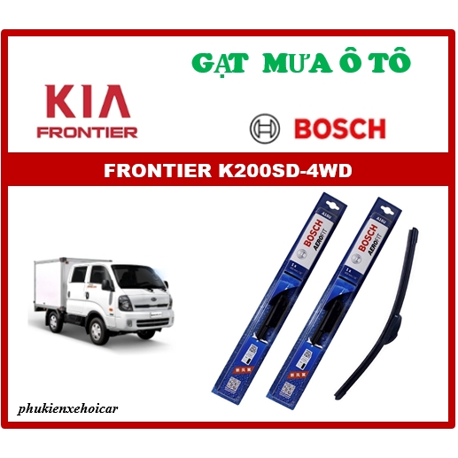 Gạt Mưa Xe KIA FRONTIER K200SD-4WD Thương Hiệu BOSCH Aerofit Lưỡi Silicone Cao Cấp-GIÁ 1 ĐÔI