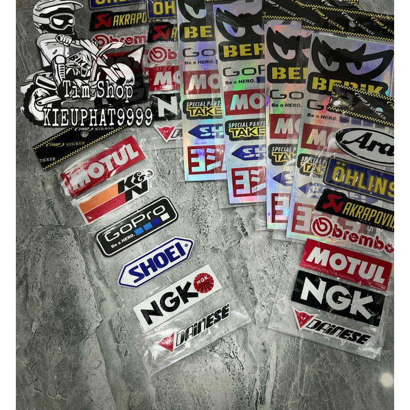 Tem Decal Logo Phản Quang Xe Máy