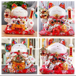 Mèo thần tài vẫy tay may mắn vẫy tay quà tặng khai trương