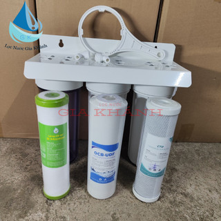 Bộ lọc nước, bộ lọc thô nước 3 cấp lọc 10 inch