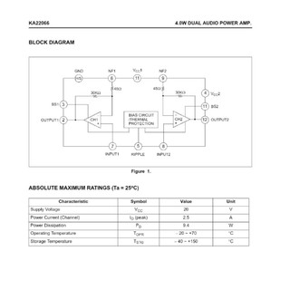 IC KA2206 khuếch đại âm thanh