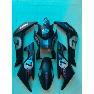 Bộ nhựa 8 món kèm tem số 7 candy 3 lớp xịn dán xe điện Xmen ( tặng kèm 4 ốc gắn mặt nạ nhỏ)