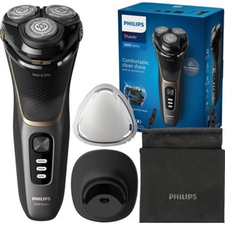 Máy cạo râu philips series 3000, máy cạo râu khô và ướt, có đầu tỉa tóc mai, nhập đức, hàng chính hãng