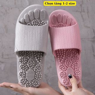  Dép Đi Trong Nhà Dép Massage Chân Nam Nữ Đế Đúc Chống Trơn Trượt Chọn tăng 1 size 