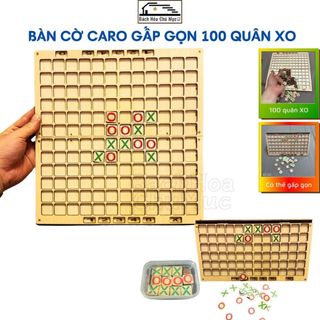 Bộ Cờ Caro XO Gấp Gọn Bằng Gỗ Vui Nhộn Cho Bé Đồ Chơi Rèn Luyện Trí Tuệ Nâng Cao Khả Năng Tư Duy