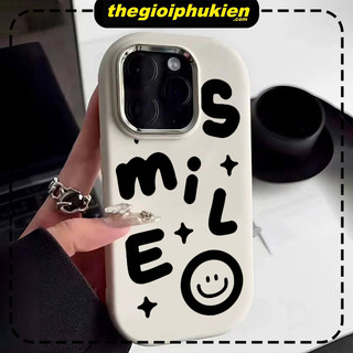 Ốp lưng iphone mềm chống sốc camera mạ kim Smile dành cho ip 6/7/8/plus/x/xr/xs/11/12/13/14/15/pro max - gb2000