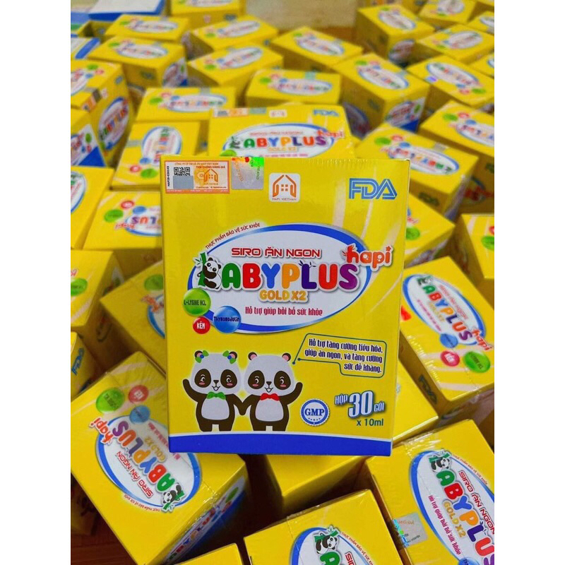 [ NGUYÊN HỘP 30 GÓI + CAM KẾT CHÍNH HÃNG ] SIRO ĂN NGON BABY PLUS 10ML x 30 GÓI