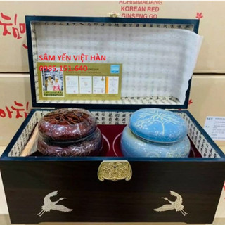 Cao hồng sâm hủ đôi Hàn Quốc, cao, hồng sâm, hộp 2 hủ 1kg cao