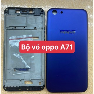 Bộ vỏ + xương +khay sim+phím bấm điện thoại oppo a71