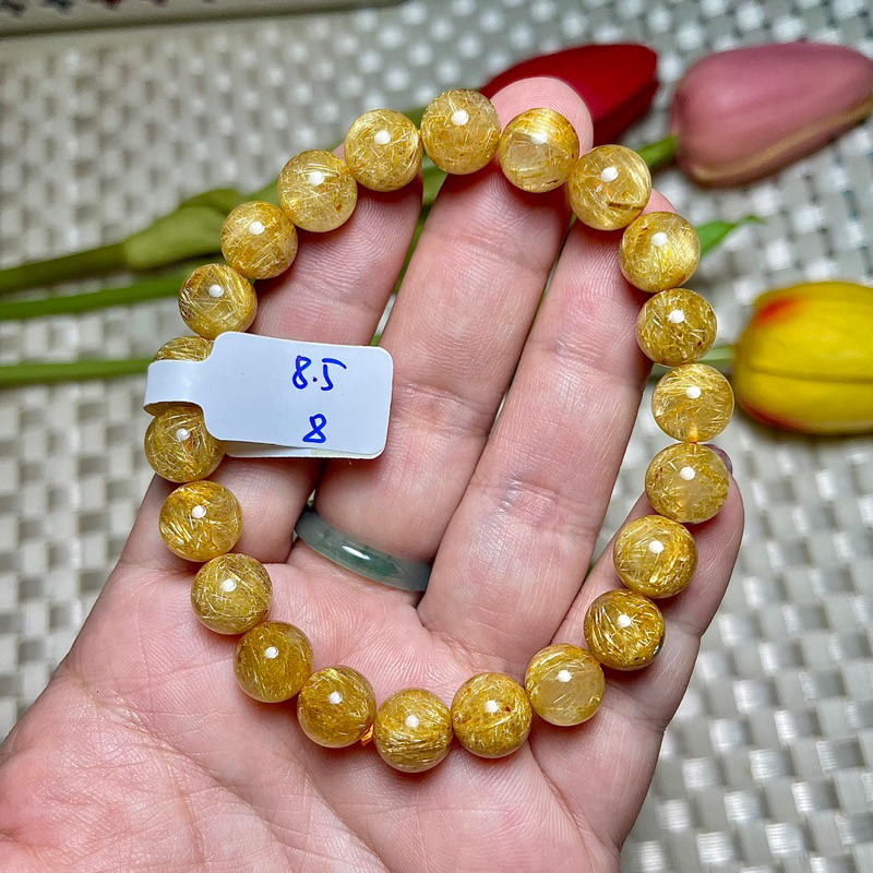 Vòng tay tóc vàng cao cấp tóc nhiều