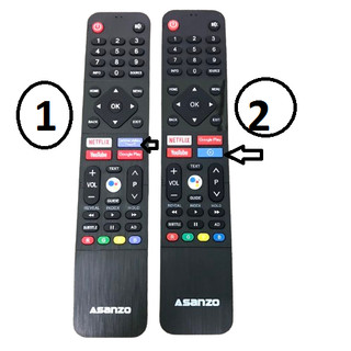 Điều khiển tivi asanzo giọng nói, Remote TV asanzo màu đen được chọn mẫu - tặng pin !