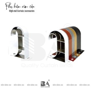 Bas Trần Đỡ Thanh Treo Rèm Cửa - Trụ Trần Phụ Kiện Thanh Rèm Cửa Phi 28mm, Giá Đỡ Thanh Treo Rèm Gắn Trần