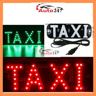 Đèn LED chữ TAXI gắn kính chắn gió xe hơi đa dụng 2 màu tùy chọn