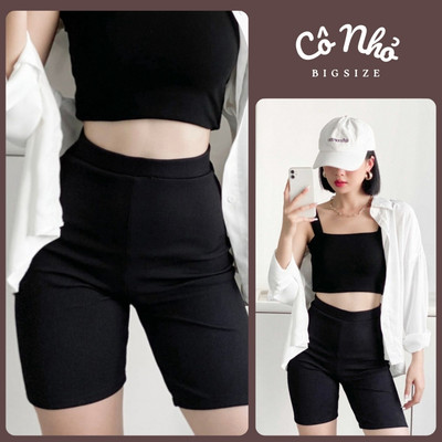Quần Legging Bigsize Dáng Quần Ôm Ngố Thể Thao Chất Umi Co Giãn Thấm Hút Mồ Hôi QOM