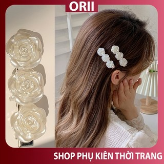 Kẹp tóc mái hoa ,kẹp mái hàn quốc ,kẹp mỏ vịt ORII ,kẹp tóc dễ thương phong cách lolita đơn giản .mã ddkf