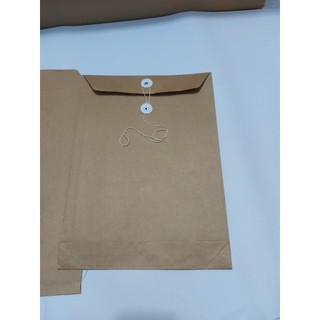 Combo 10 túi đựng hồ sơ quấn dây khổ a4 có đáy màu xi măng - đáy 5cm chứa 500 tờ a4