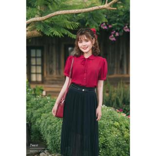 Sơ mi cổ sen nẹp tay