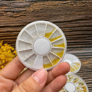 KHAY BI MÀU VÀNG + BẠC TRANG TRÍ MÓNG