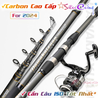 CẦN CÂU CÁ ISO Lắp Máy -  Siêu Cứng Siêu Nhẹ - Chuyên câu xa bờ, câu sông, câu hồ, câu biển