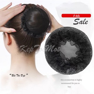   HCM  Chụp lưới búi tóc tiện lợi dây rút dùng búi tóc củ tỏi tạo kiểu tóc cao hơn tiện dụng giá rẻ 