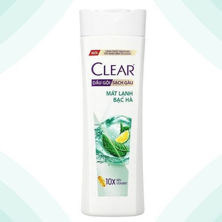 Dầu gội sạch gàu Clear mát lạnh bạc hà 340g ( Hàng công ty)