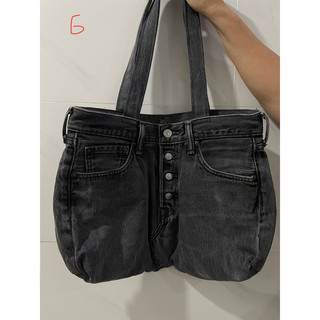 Túi jeans tote nhà tui tự may