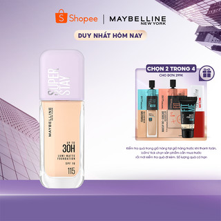 Kem nền bắt sáng Superstay Lumi Matte 30H che phủ siêu nhẹ mặt Maybelline New York 35ml 