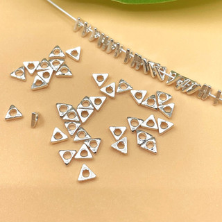 Charm chặn bạc hình tam giác làm vòng handmade - charm bạc 925 - mã cb1025