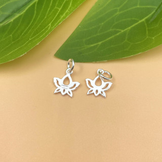 Charm bạc móc treo hoa sen cách điệu kiểu mới - charm bạc 925 - mã cb1395