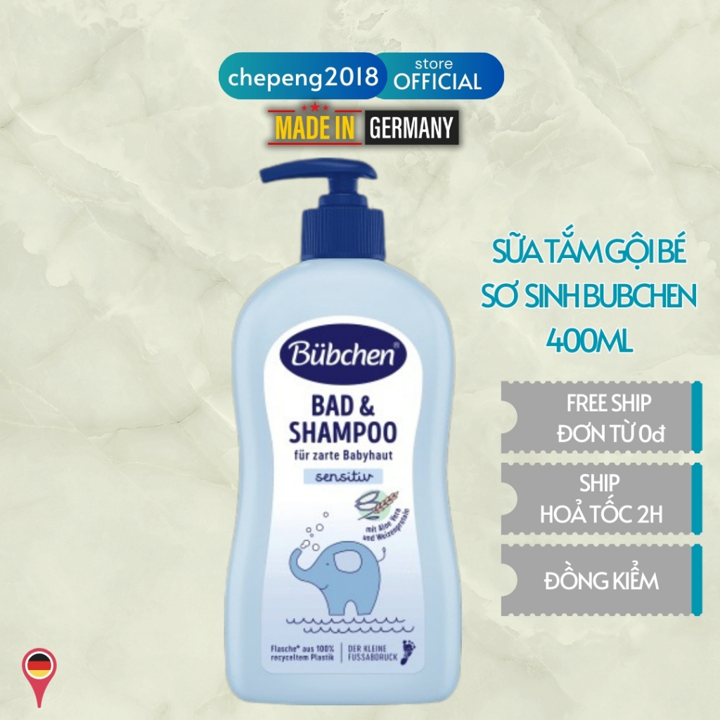 Sữa tắm gội Bubchen dành cho bé sơ sinh Đức 400ml