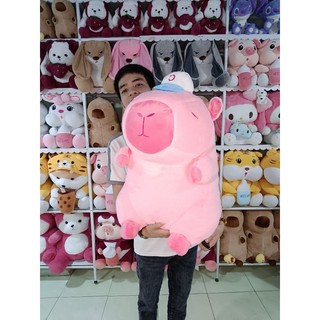 Gấu Bông Capybara Hồng Đủ Size